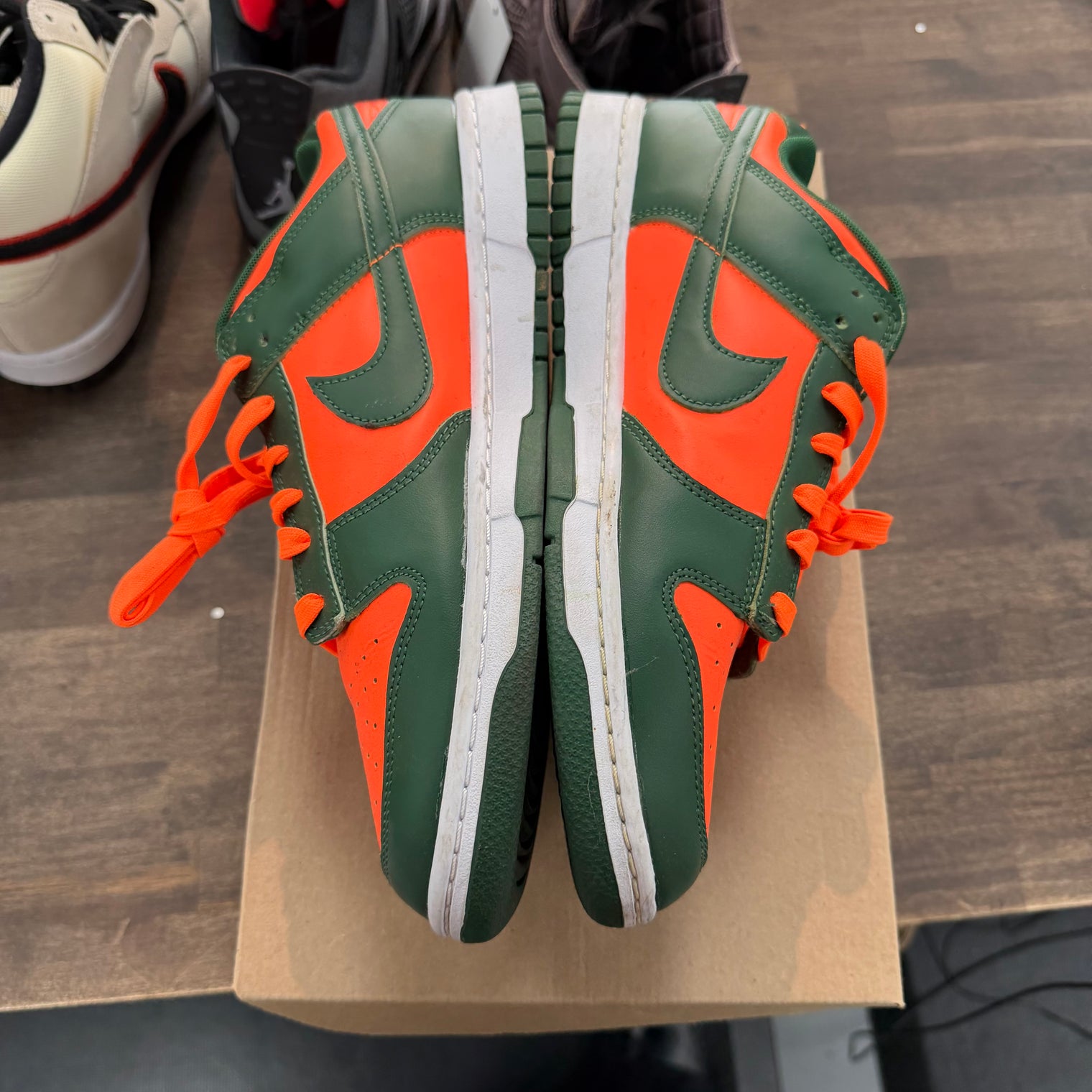 Nike Dunk Low Retro Miami Hurricanes (USED, No Box)