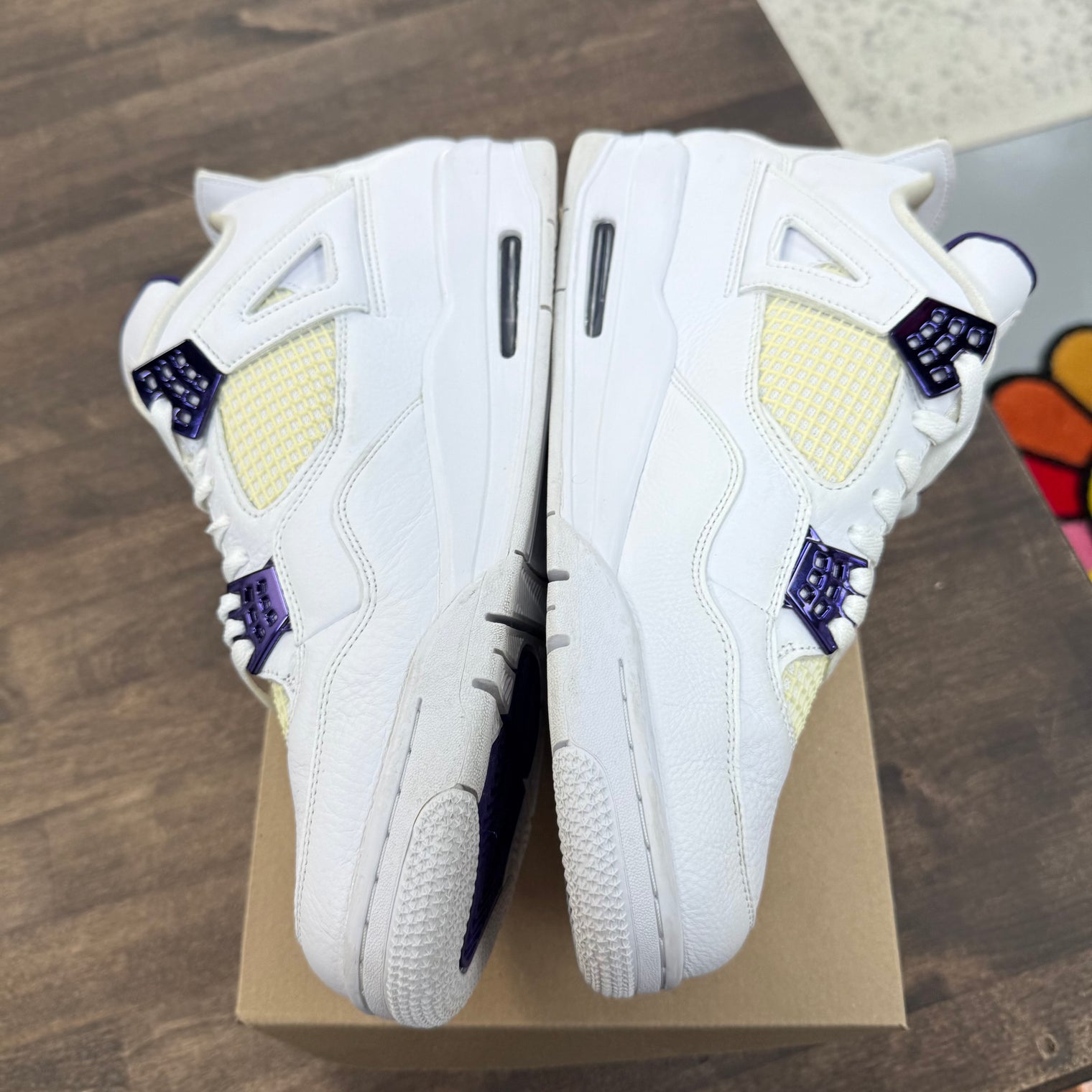 Purple Metallic Jordan 4 Retro (USED, No Box)