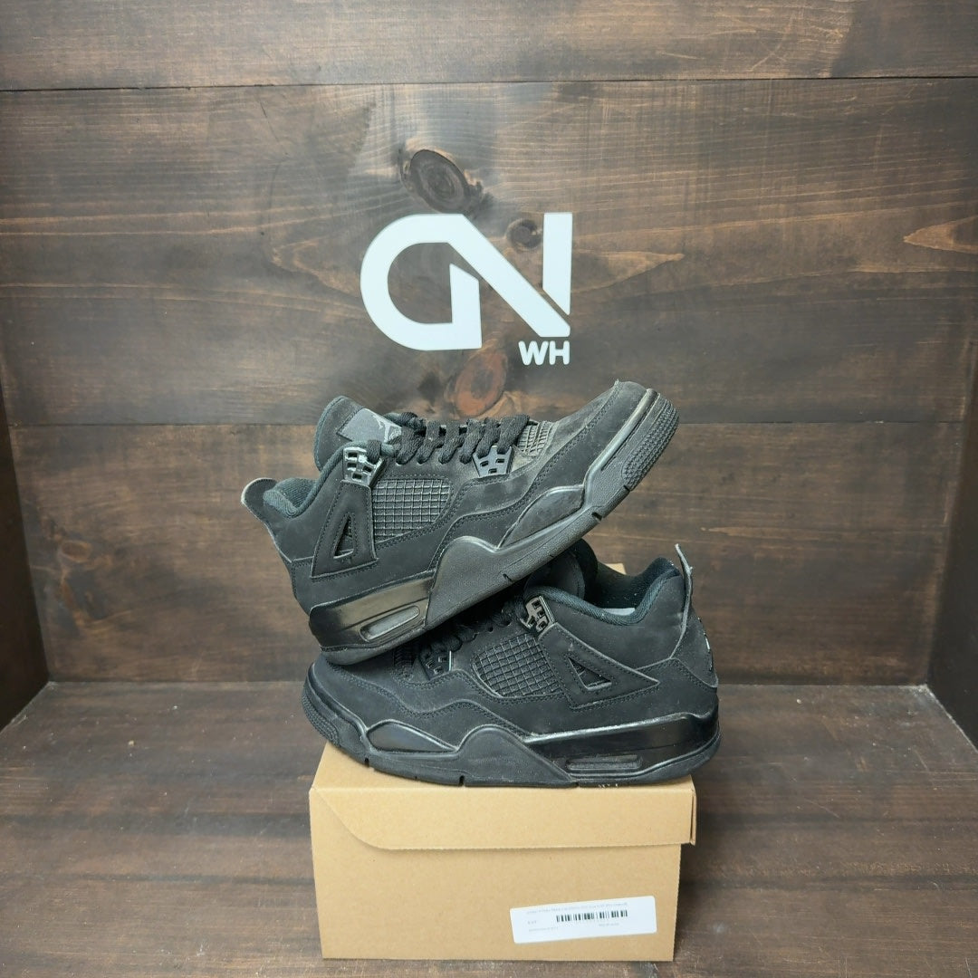 Jordan 4 Retro Black Cat (2020) (GS) Size 6.5Y (Pre-Owned) - Image 1
