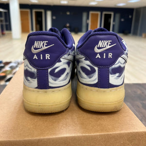 Nike Air Force 1 Low '07 QS Purple Skeleton Halloween (2021) Size 11 (Pre-Owned) - Image 4