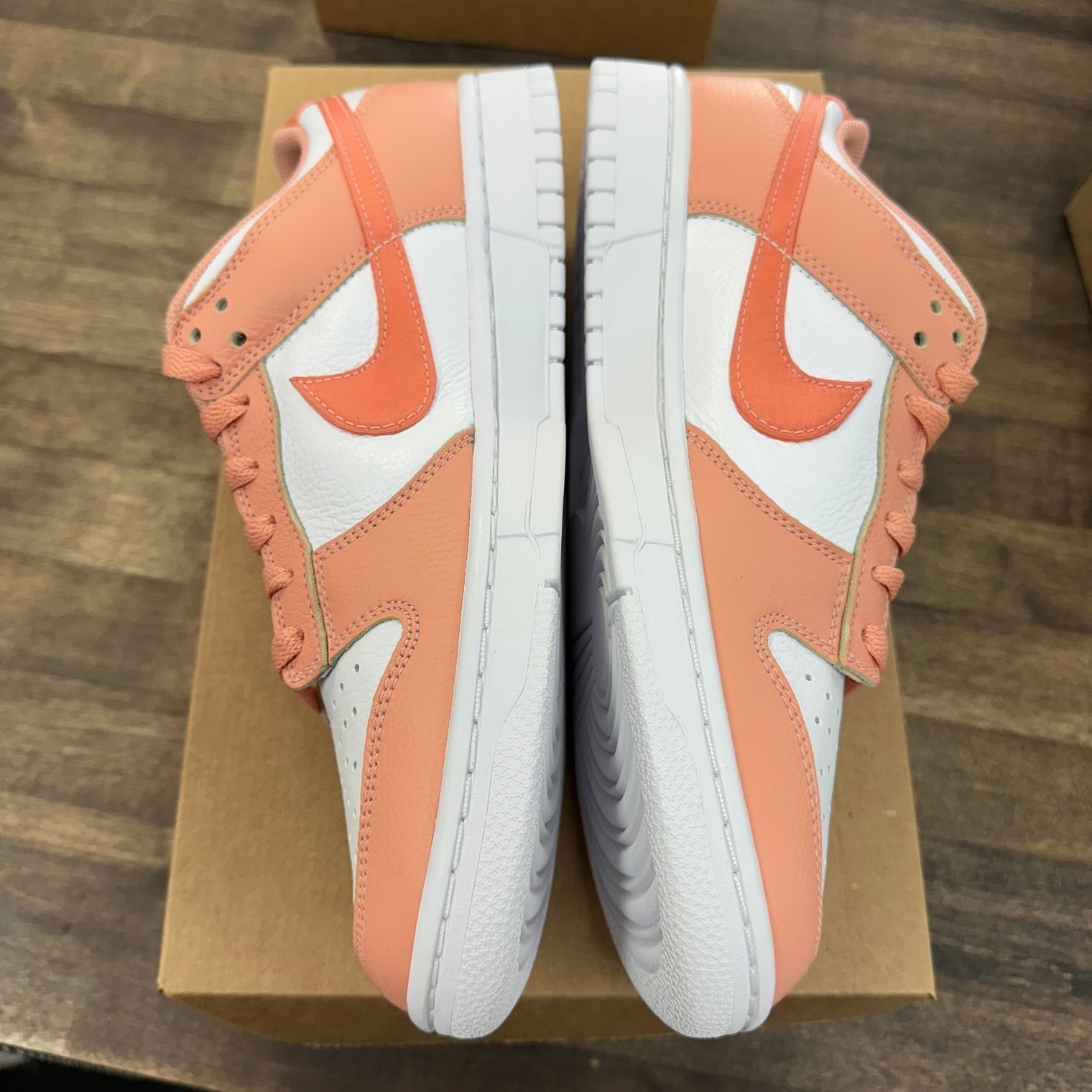Peach White Nike ID Dunk Low (USED, No Box)