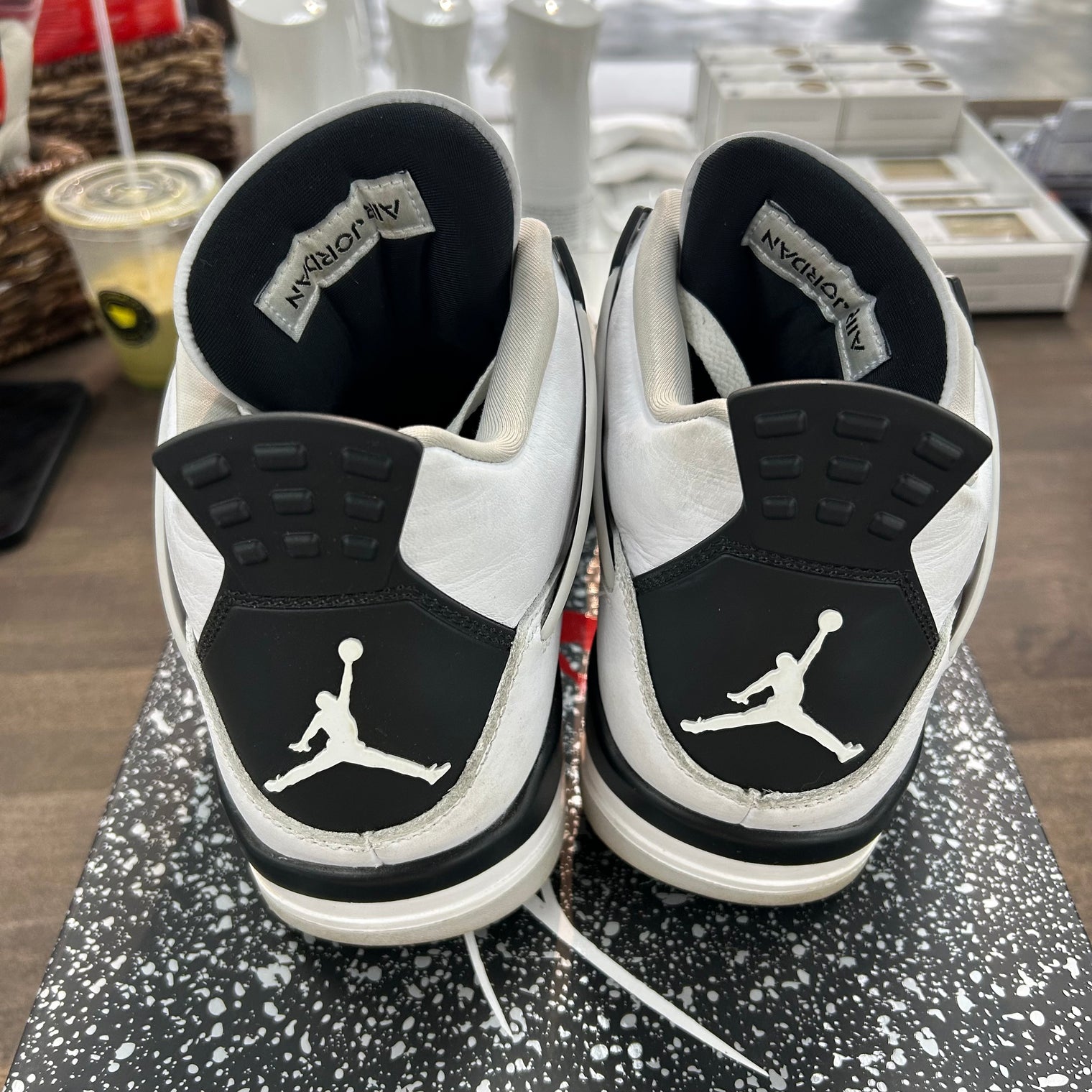 Military Black Jordan 4 Retro (USED)