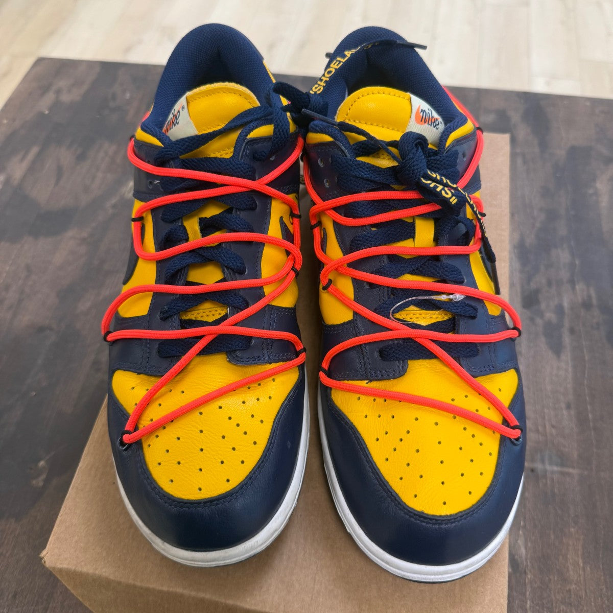 Nike Dunk Low Off-White University Gold Size 11 (Pre-Owned) - Image 2