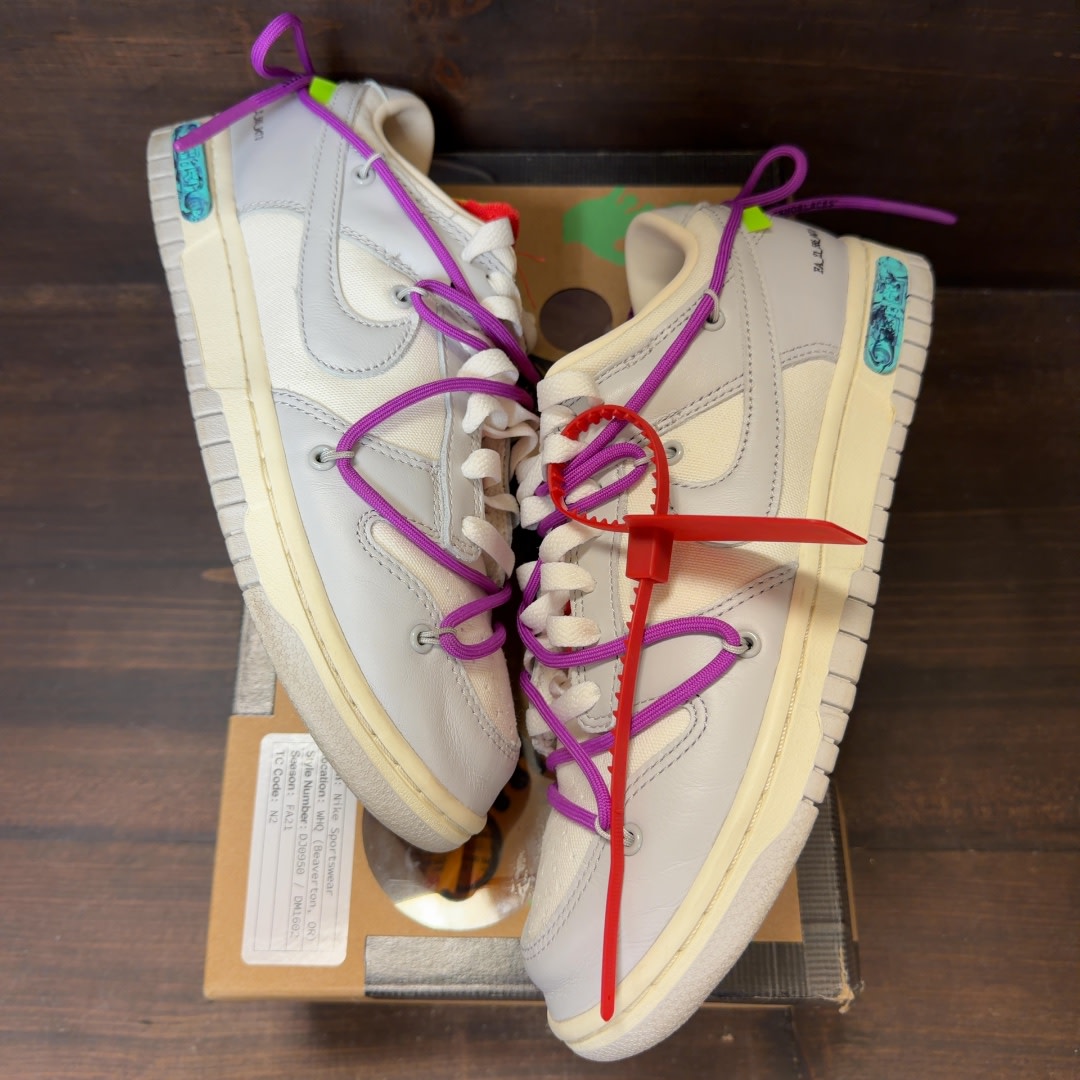 Nike Dunk Low Off-White Lot 45 - Image 2