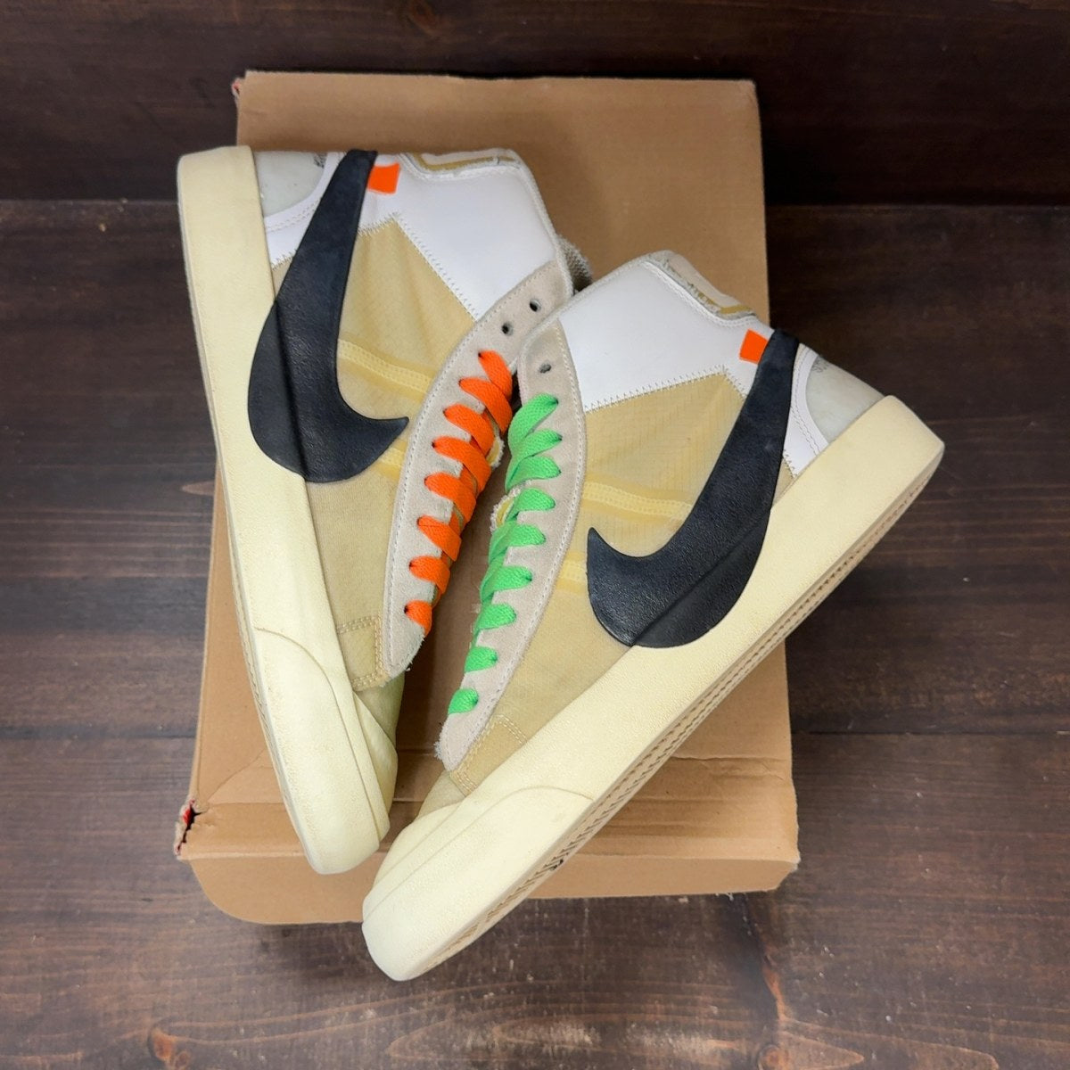 Nike Blazer Mid Off-White Size 8 (Pre-Owned) - back