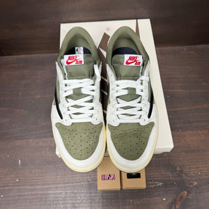 Jordan 1 Retro Low OG SP Travis Scott Medium Olive Size 10 (Pre-Owned) - back