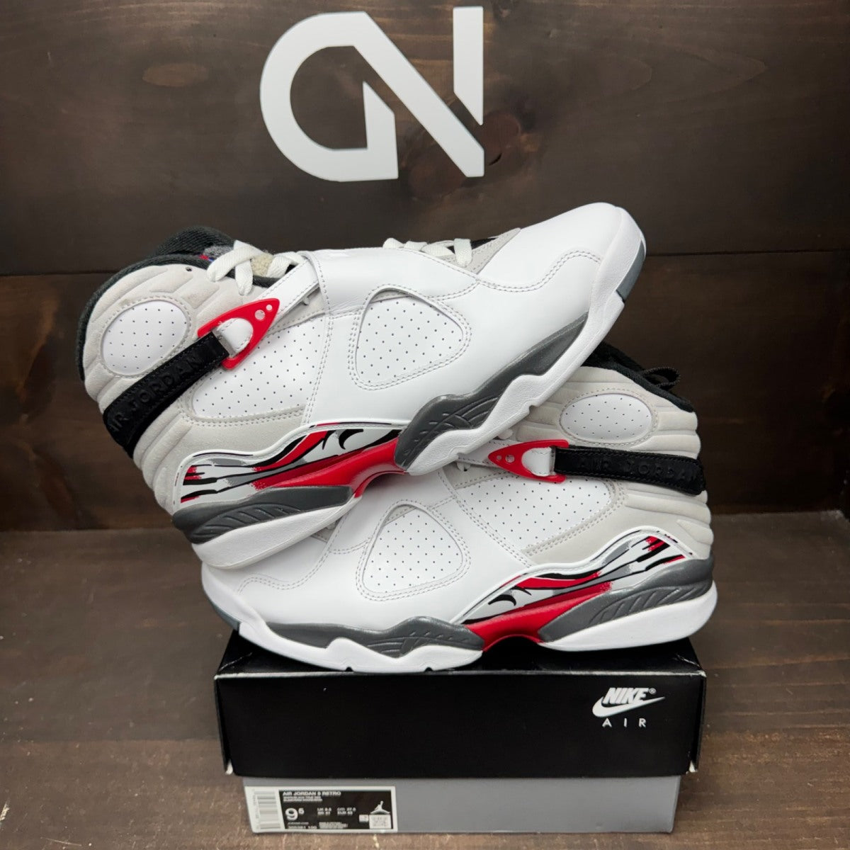 Jordan 8 Retro White True Red (2025) - Image 1