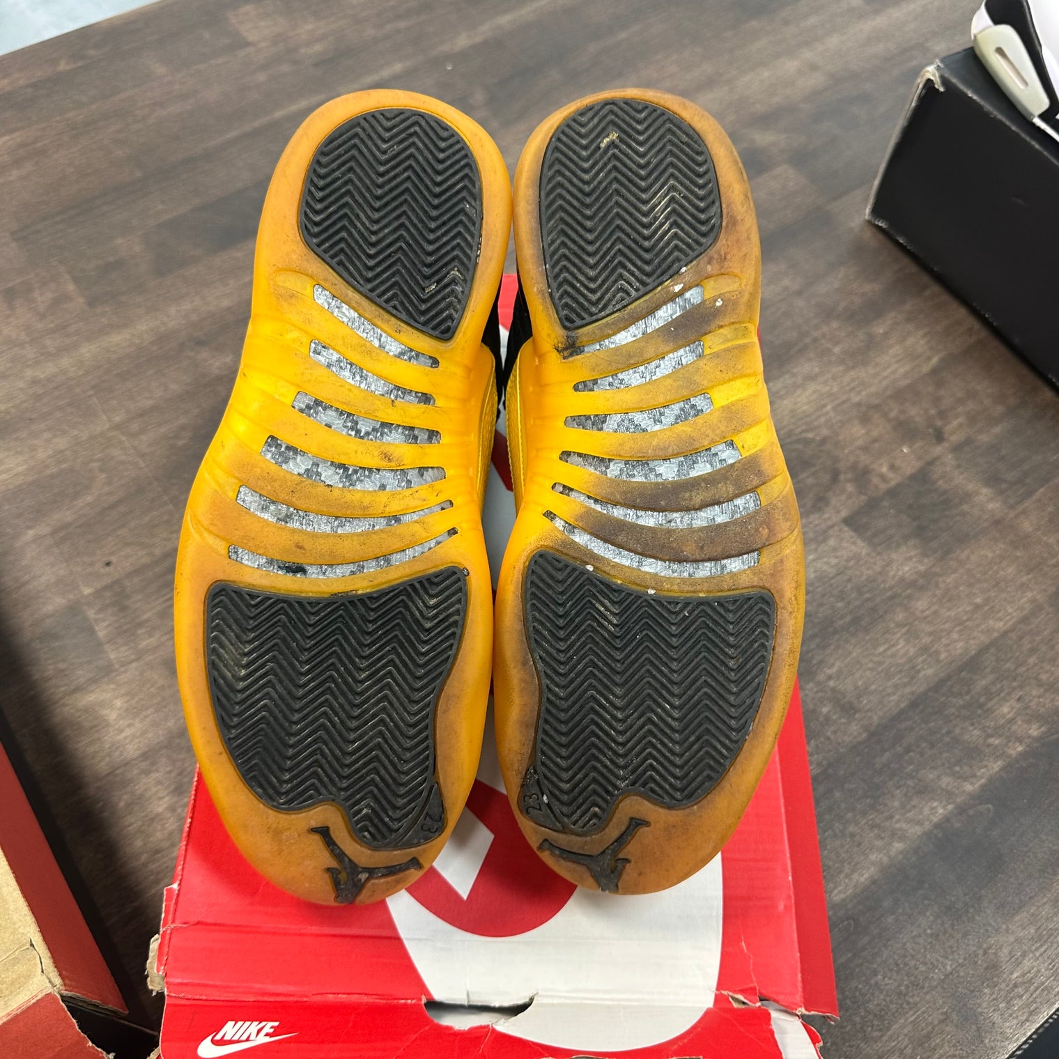 University Gold Jordan 12 (USED, No Box)