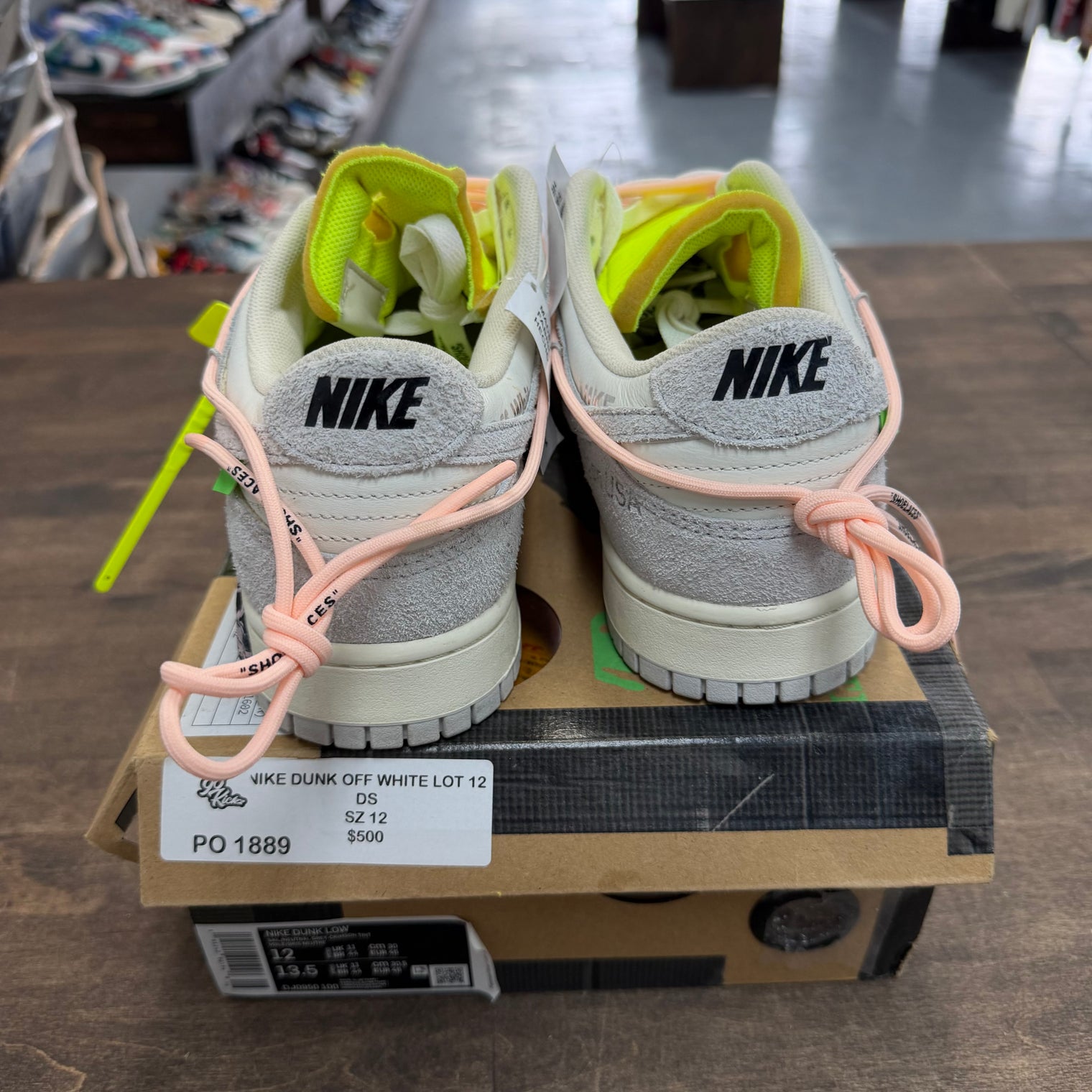 Lot 12 of 50 Off-White Dunk Low (USED)