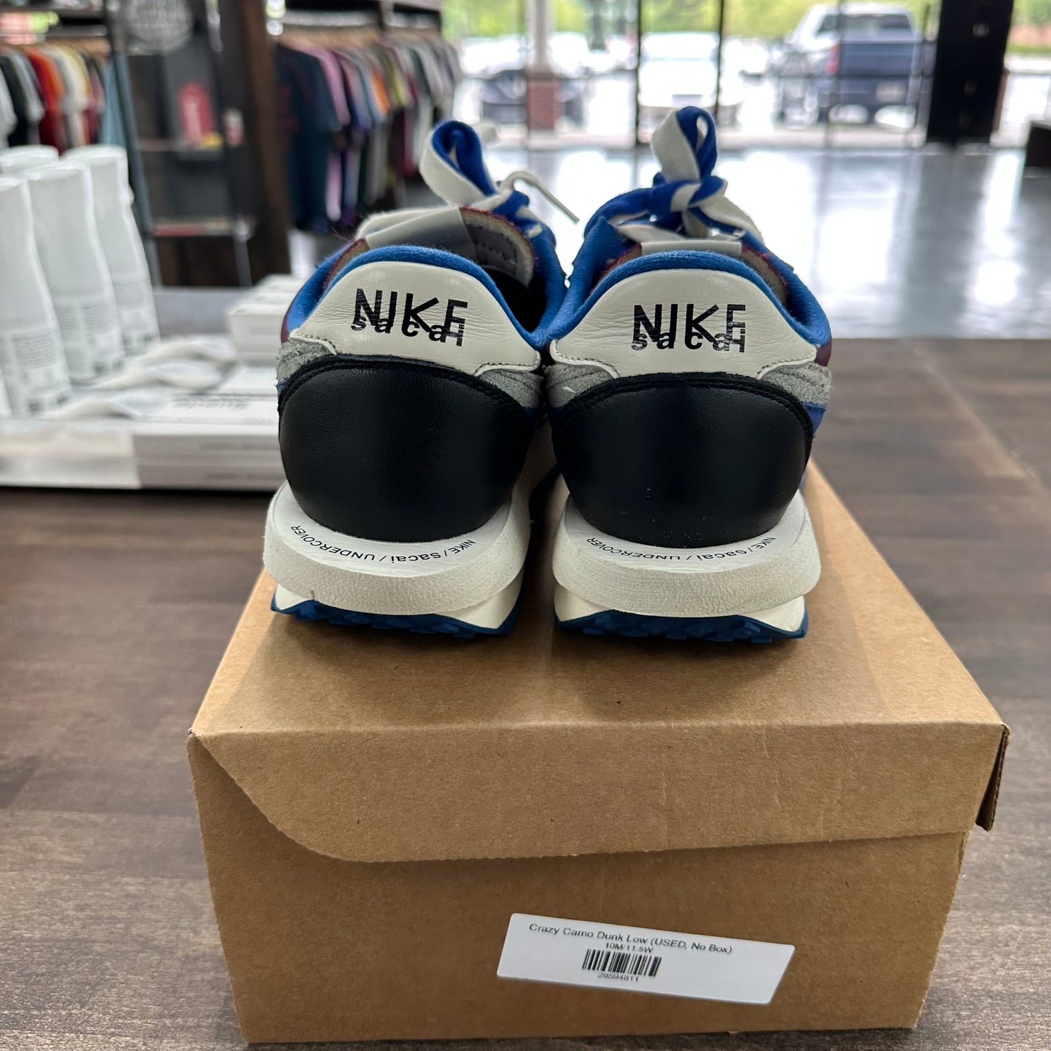 Sacai x Undercover Night Maroon Team Royal LDWaffle (USED, No Box)