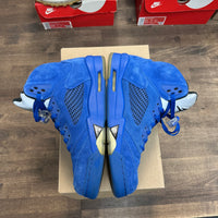 Blue Suede Jordan 5 Retro (USED, No Box)