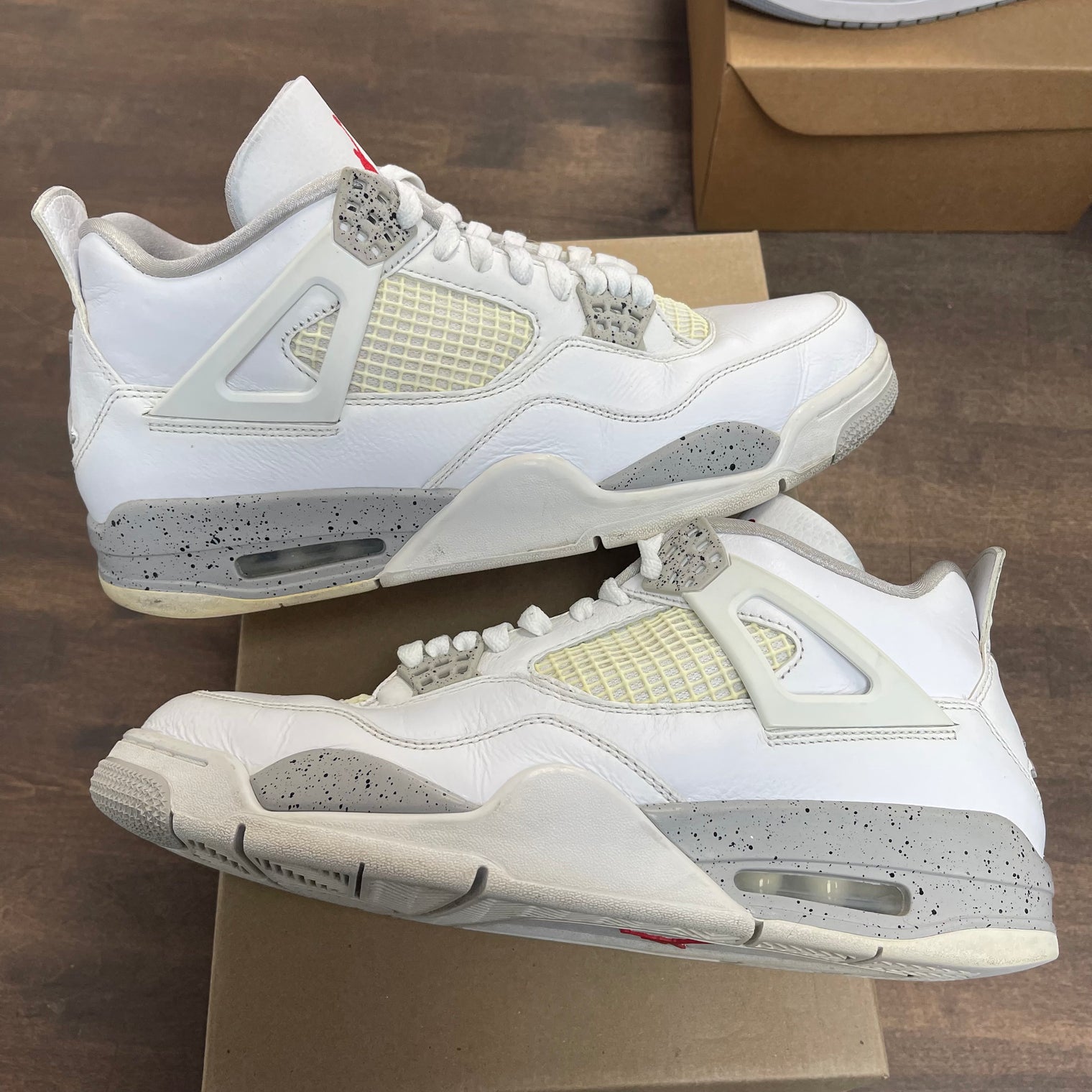 White Oreo Jordan 4 (USED, No Box)