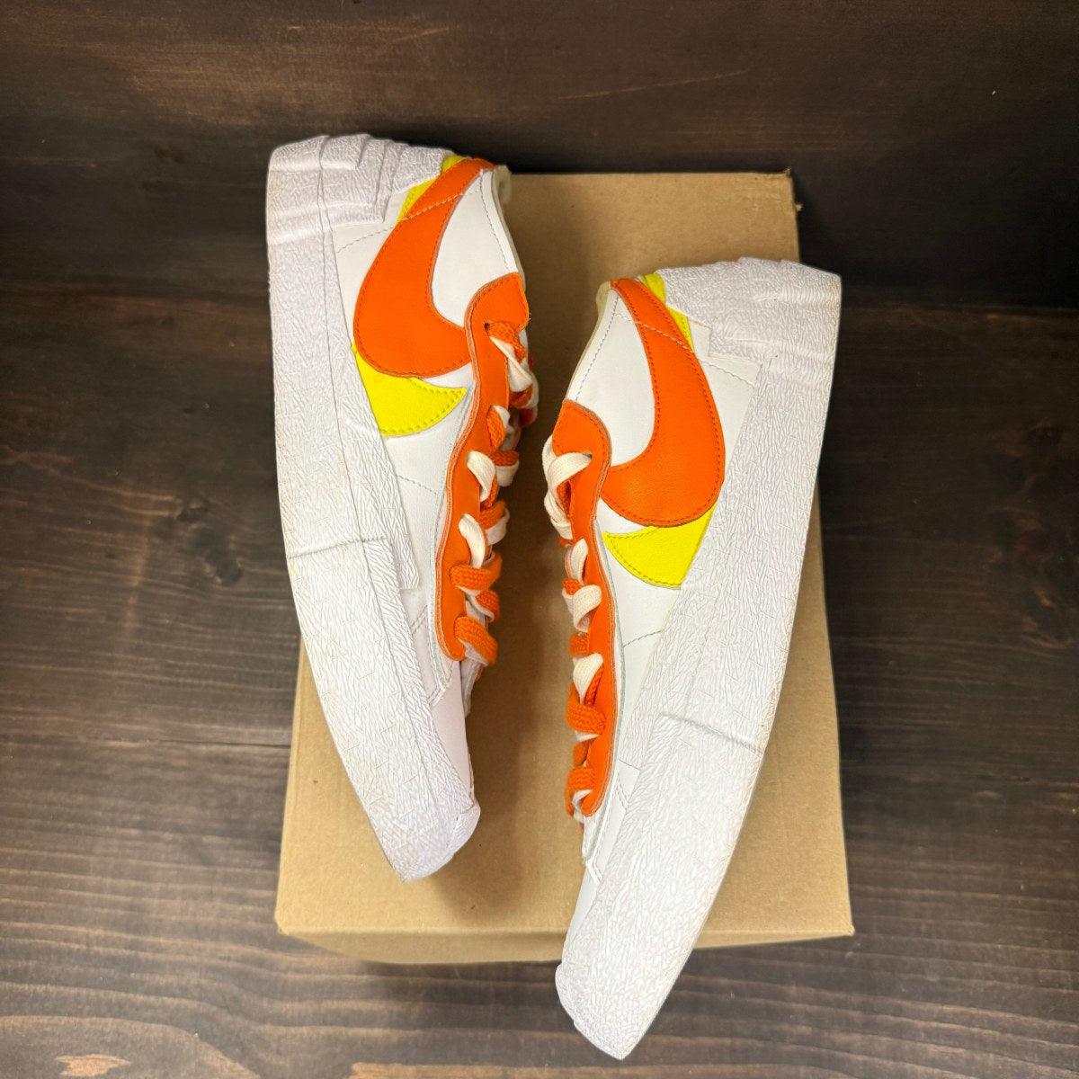 Nike Blazer Low sacai White Magma Orange Size 11 (Pre-Owned) - Image 2