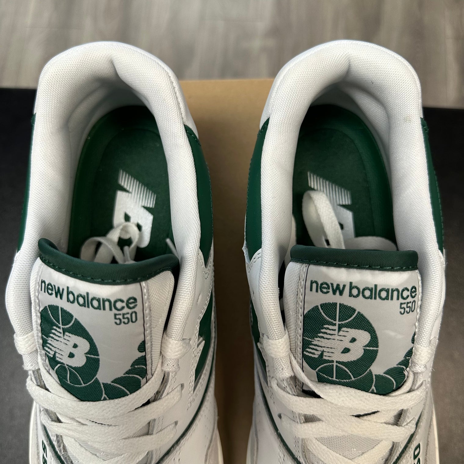 New Balance 550 White Green (USED, No Box)