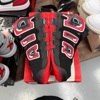 Nike Air More Uptempo Black White Laser Crimson (US 11) (Lightly Worn)