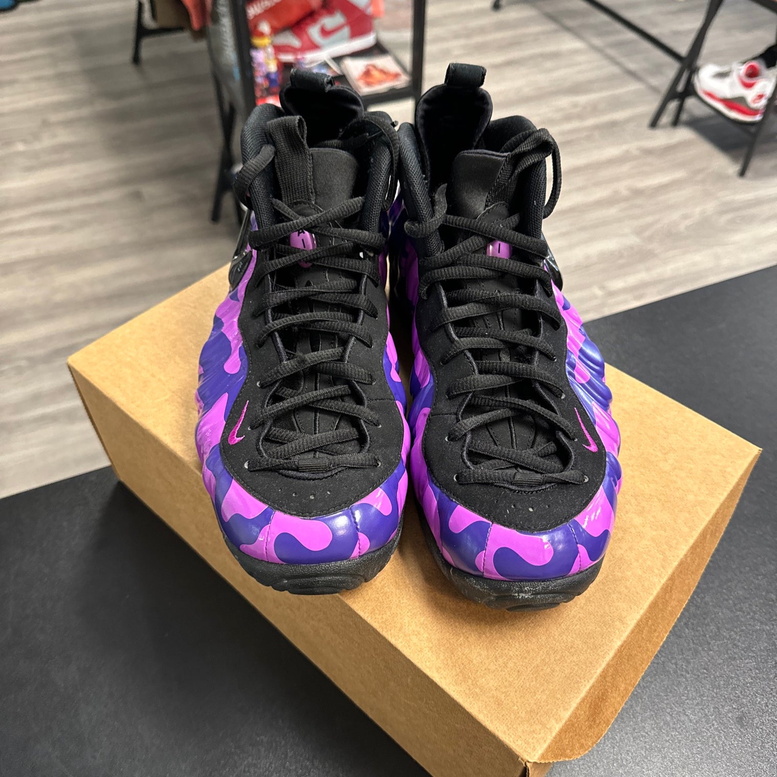 Nike Air Foamposite Pro Purple Camo (USED, no box)