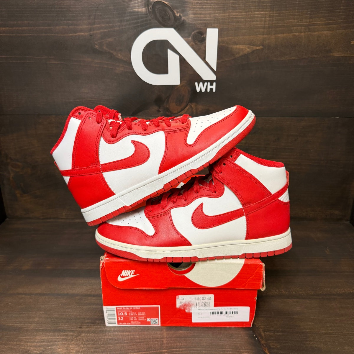 Nike Dunk High Championship White Red - Image 1
