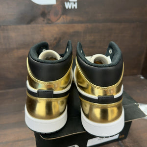 Jordan 1 Mid Metallic Gold Black White - Image 5
