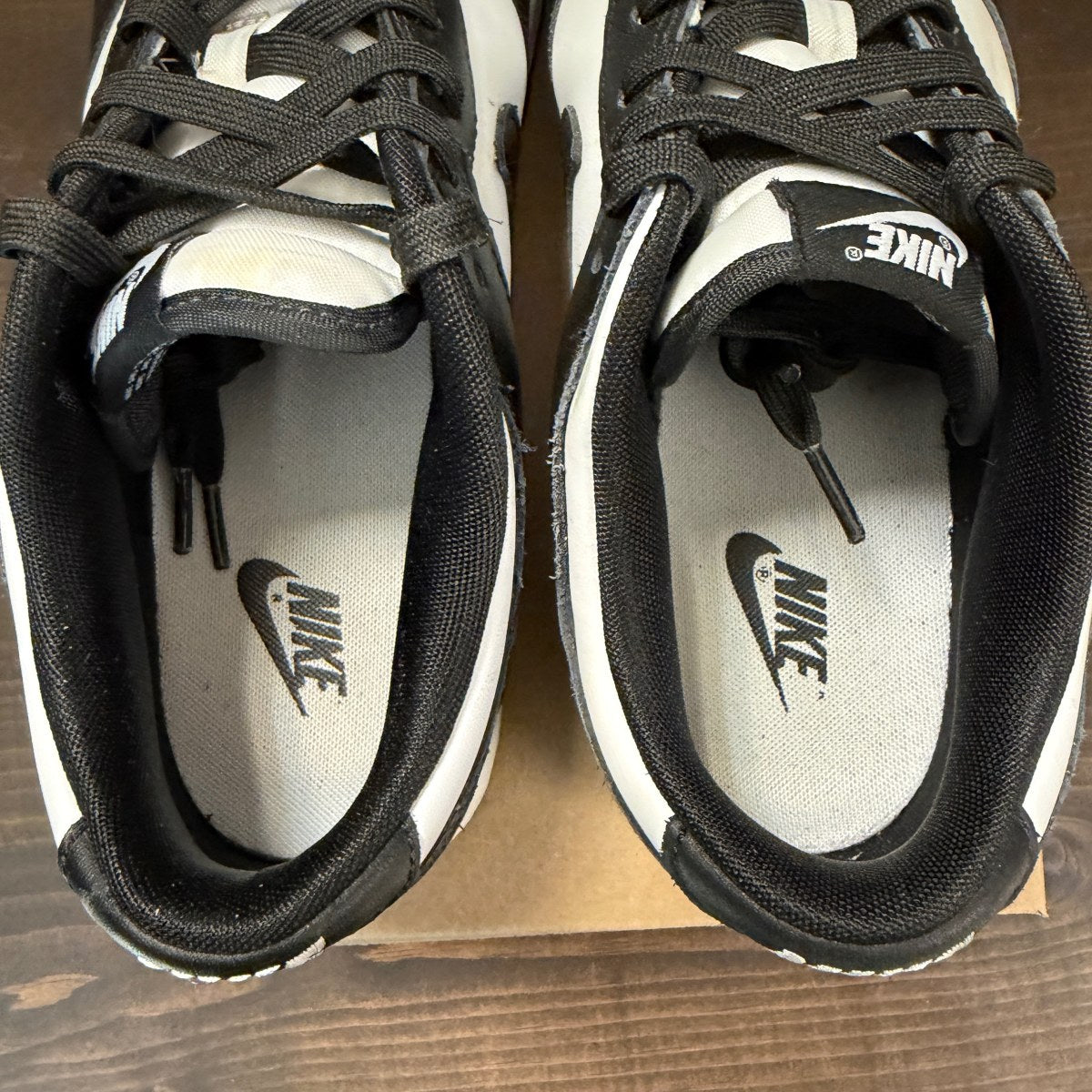 Nike Dunk Low Retro White Black Panda Size 12 (Pre-Owned) - Image 5