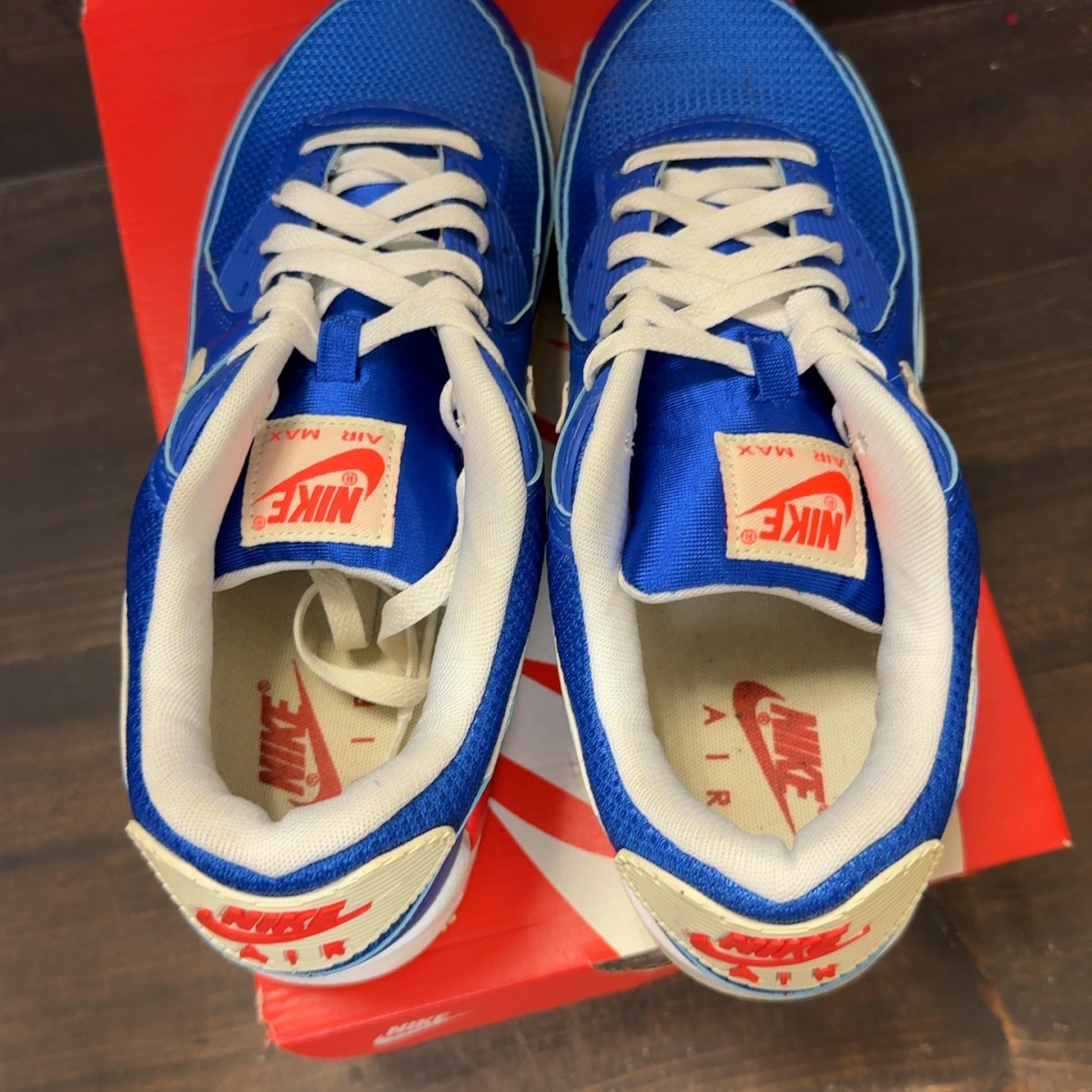 Nike Air Max 90 Hyper Royal Crimson Size 11 (Pre-Owned) - Image 5