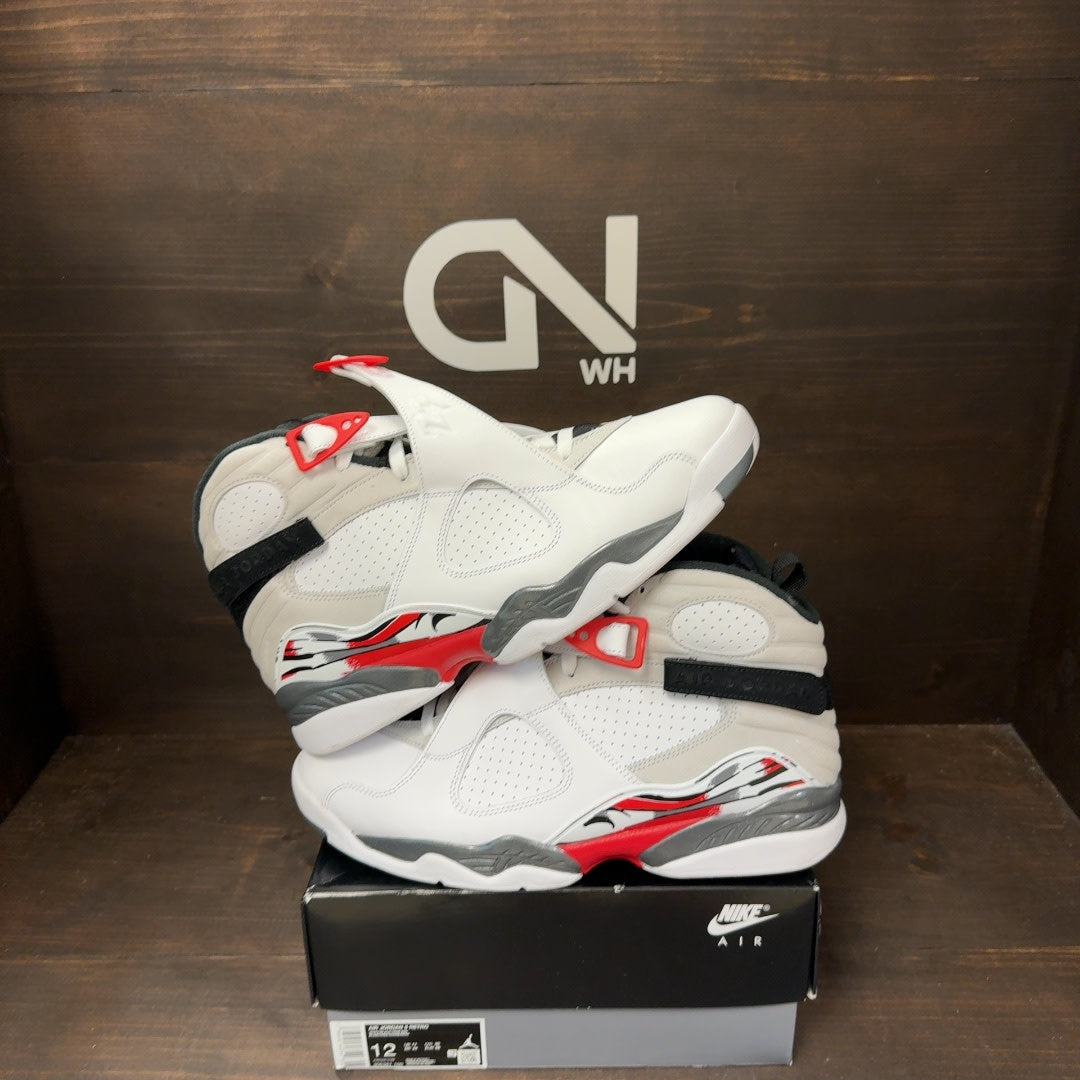 Jordan 8 Retro White True Red (2025) - Image 1