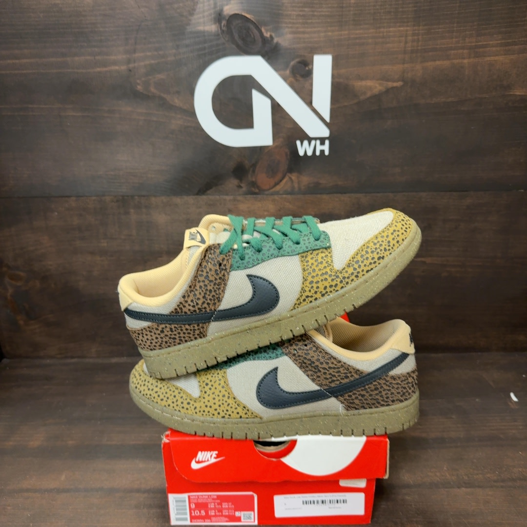 Nike Dunk Low Safari Golden Moss - Image 1