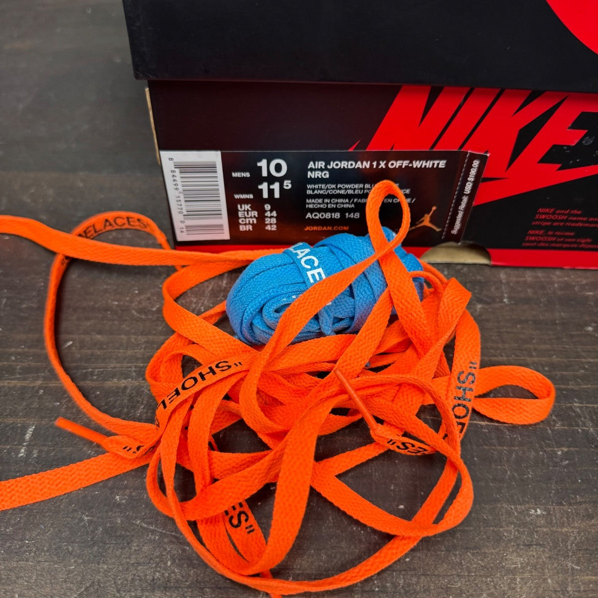 Jordan 1 Retro High Off-White University Blue - Image 7