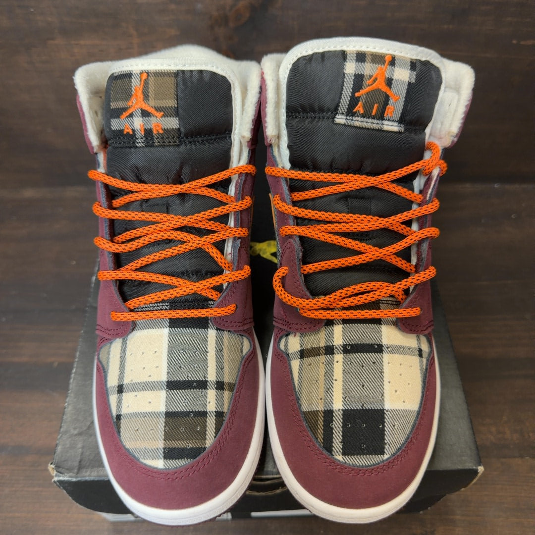 Jordan 1 Mid SE Plaid (GS) - Image 3