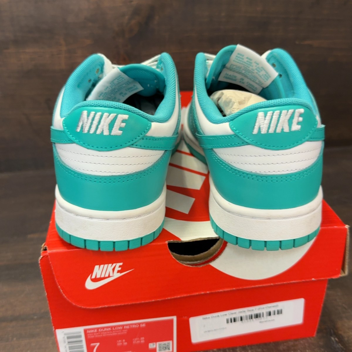 Nike Dunk Low Clear Jade Size 7 (Pre-Owned) - Image 4