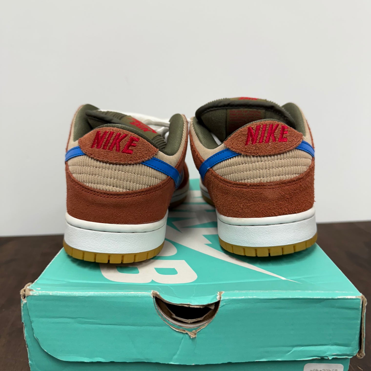 Corduroy Dusty Peach SB Dunk Low (USED)