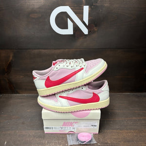 Jordan 1 Retro Low OG SP Travis Scott Sail Tropical Pink - Image 1