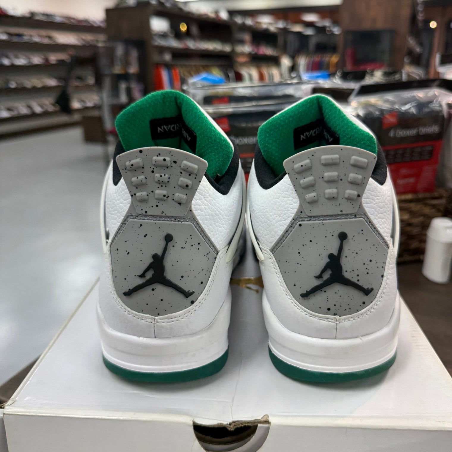 Lucid Green Rasta Jordan 4 Retro (W) (USED)
