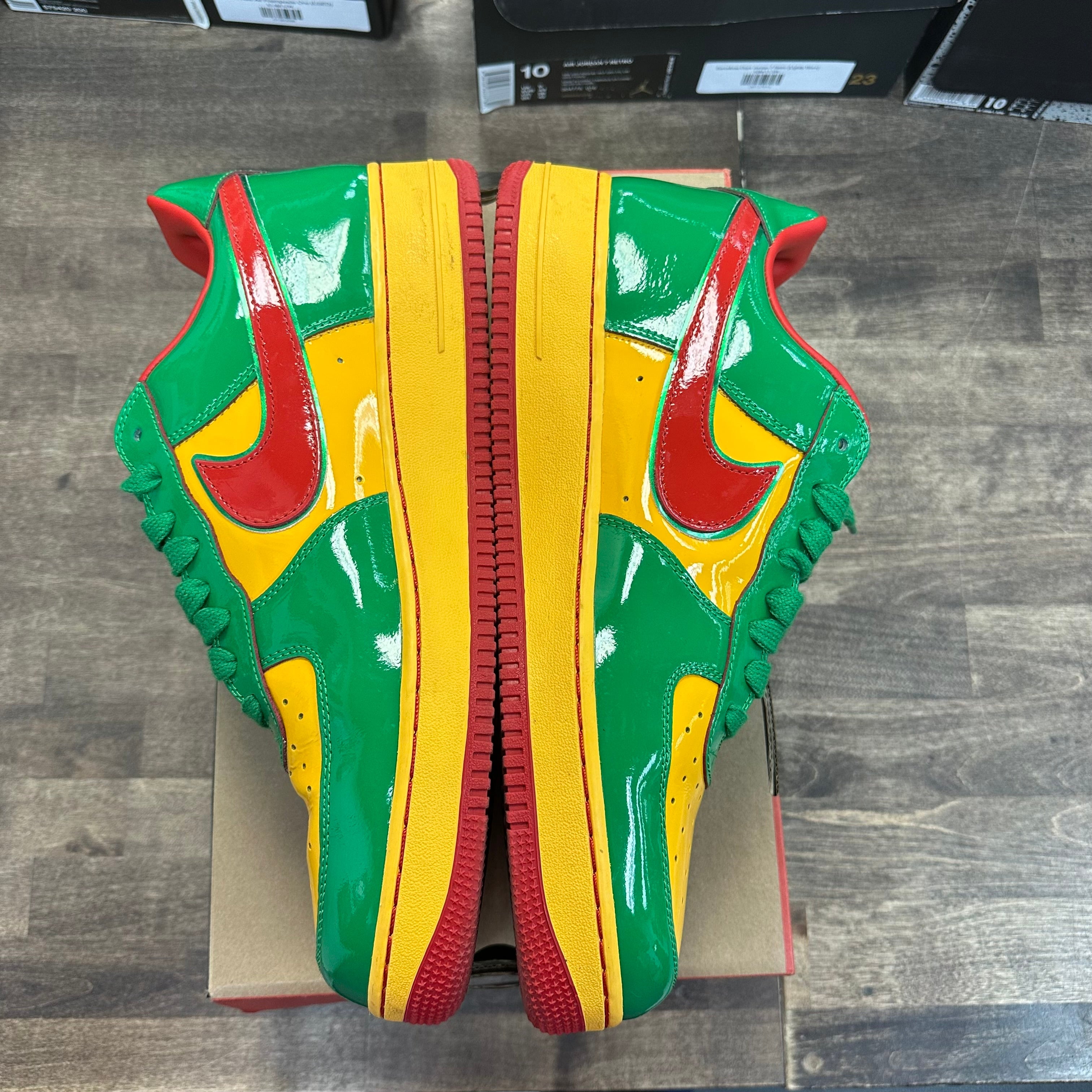 Nike Lil Yatchy Concrete Boys Lucky Green Nike Air Force 1 Low (USED) Size 14 (Pre-Owned) - Image 3