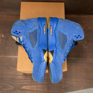 Jordan 5 Retro Blue Suede Size 8.5 (Pre-Owned) - aux