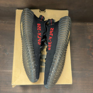 adidas Yeezy Boost 350 V2 Black Red Size 7 (Pre-Owned) - back