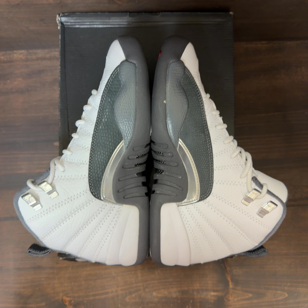 Jordan 12 Retro White Dark Grey (GS) Size 5Y (Pre-Owned)