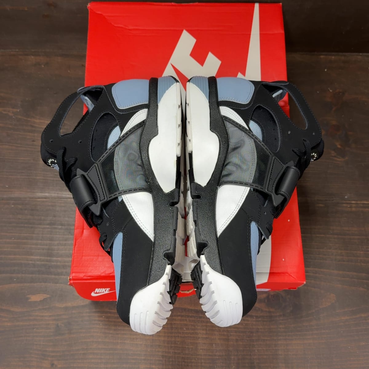 Nike Air Trainer Huarache Cool Blue Black Size 14 (Pre-Owned) - aux