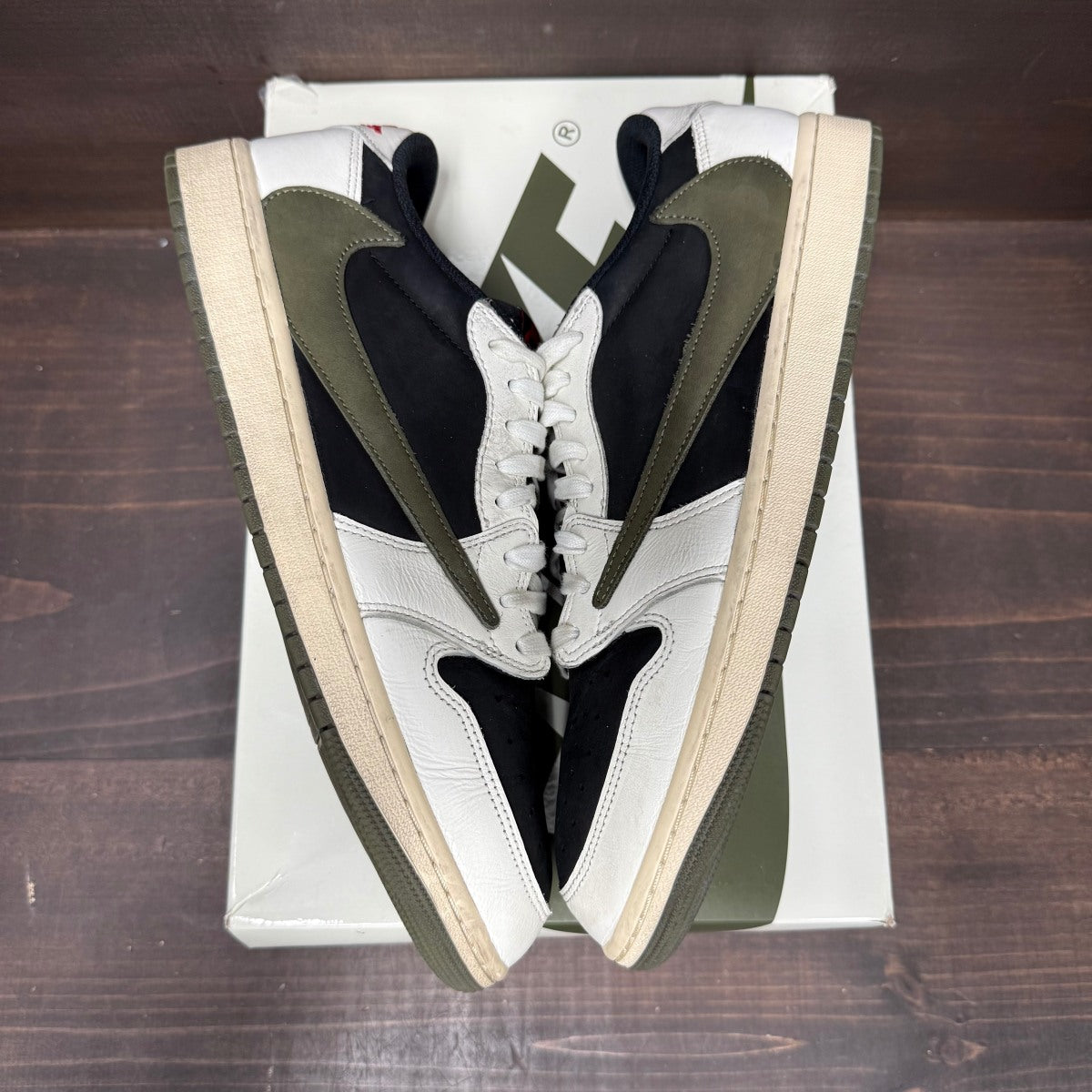 Jordan 1 Retro Low OG SP Travis Scott Olive (Women's) - Image 3