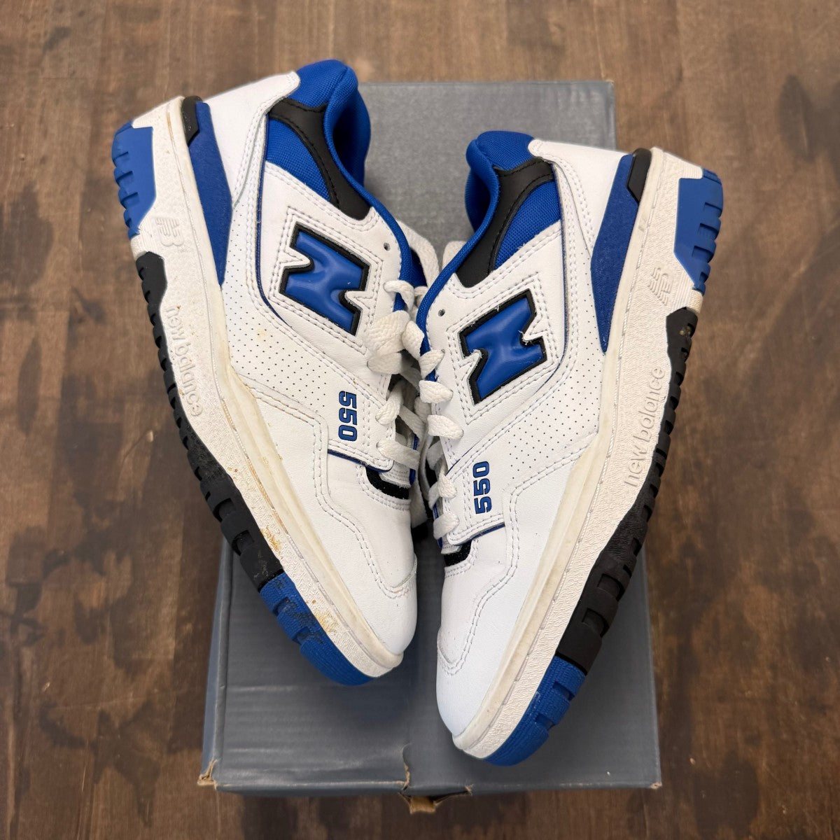 New Balance 550 White Blue - Image 1