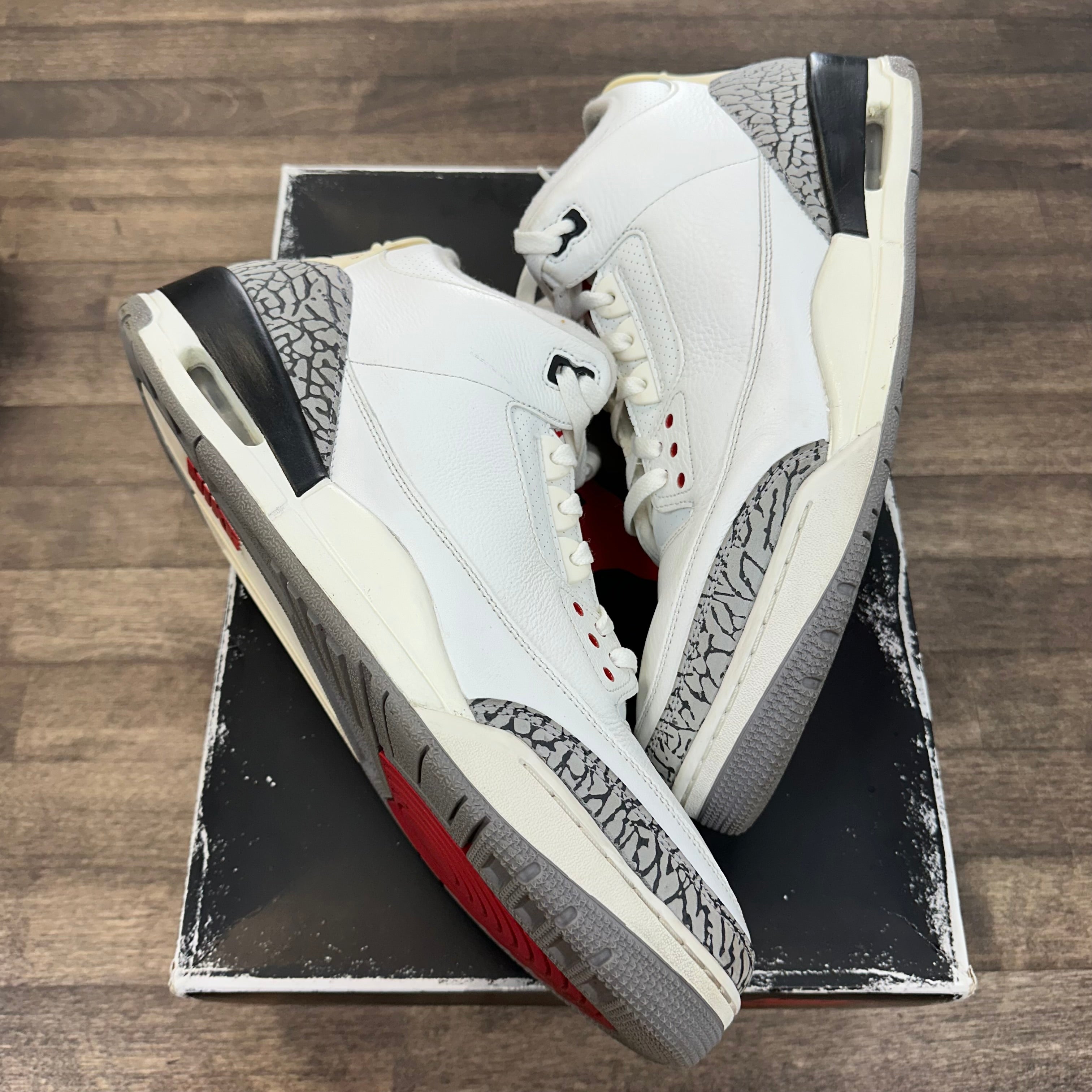 Jordan Reimagined White Cement Jordan 3 (USED) Size 14 (Pre-Owned) - Image 1