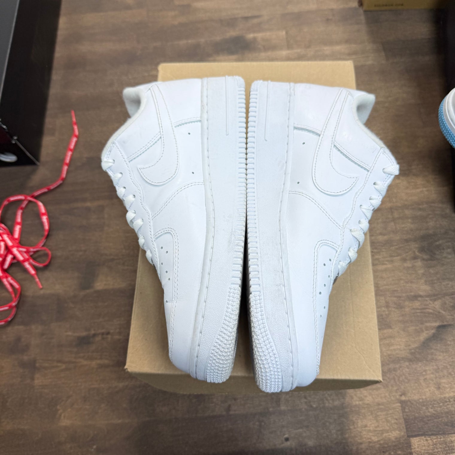 Nike Air Force 1 Low Supreme White (US 9.5) (Lightly Worn, No Box)
