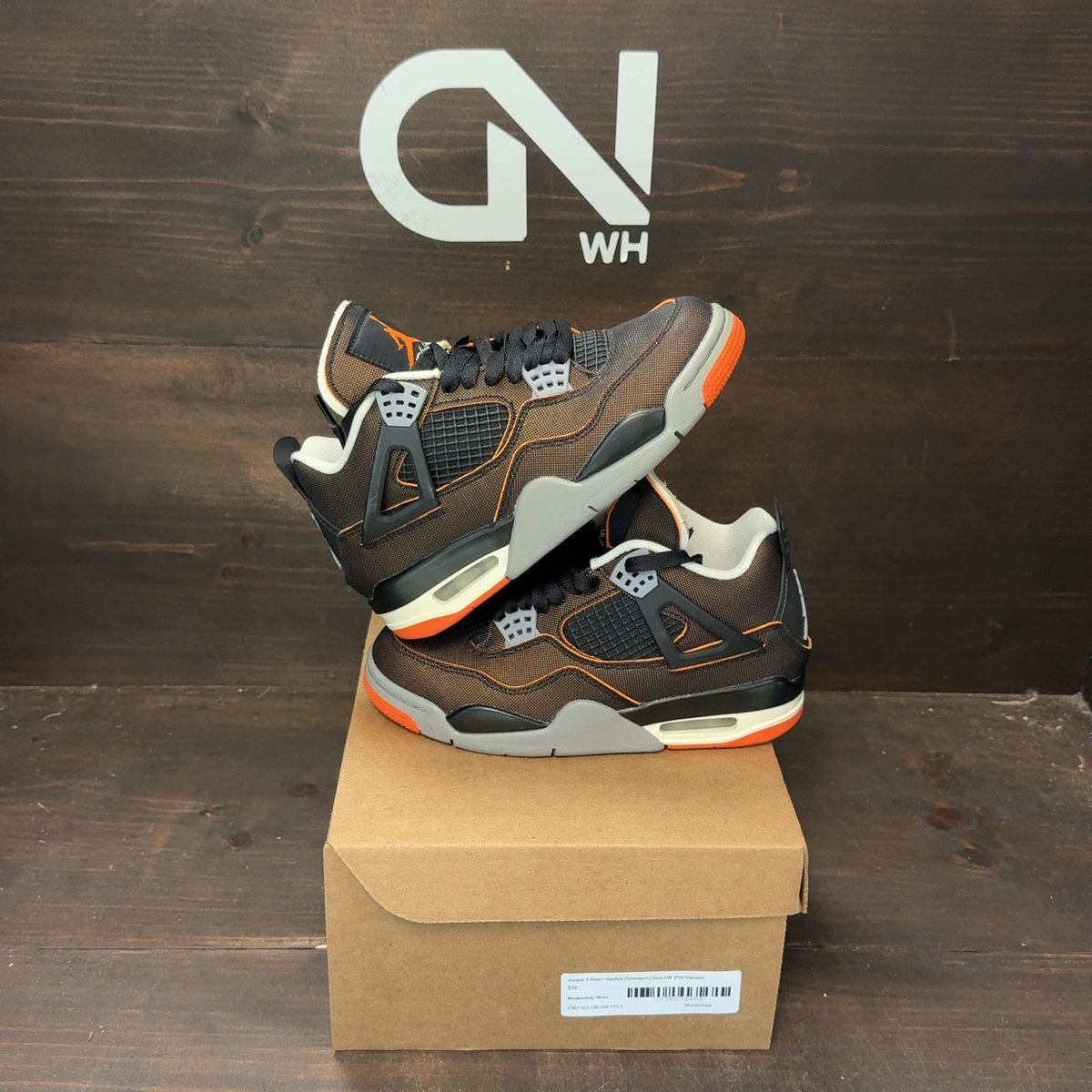 Jordan 4 Retro Starfish (Women's) Size 5W (Pre-Owned) - front