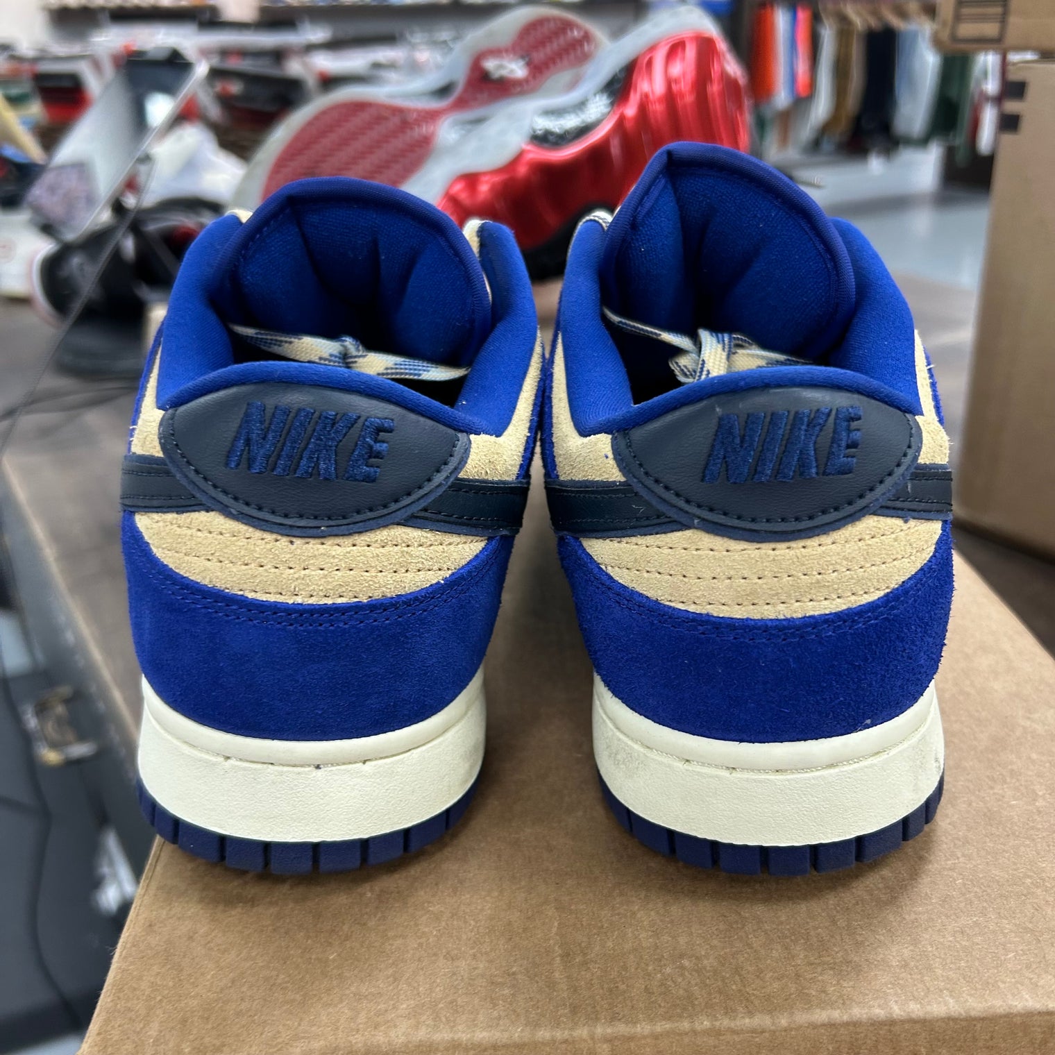 Nike Dunk Low LX Blue Suede (US 11W) (USED, No Box)