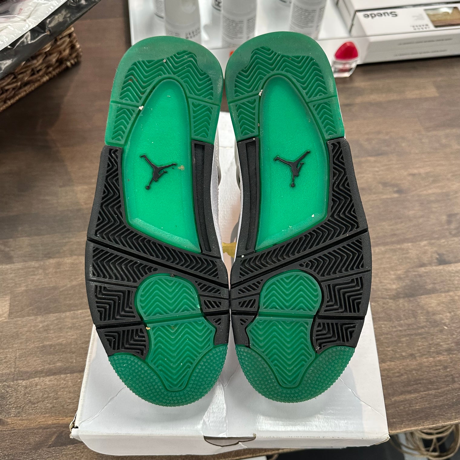 Lucid Green Rasta Jordan 4 (W) (USED)