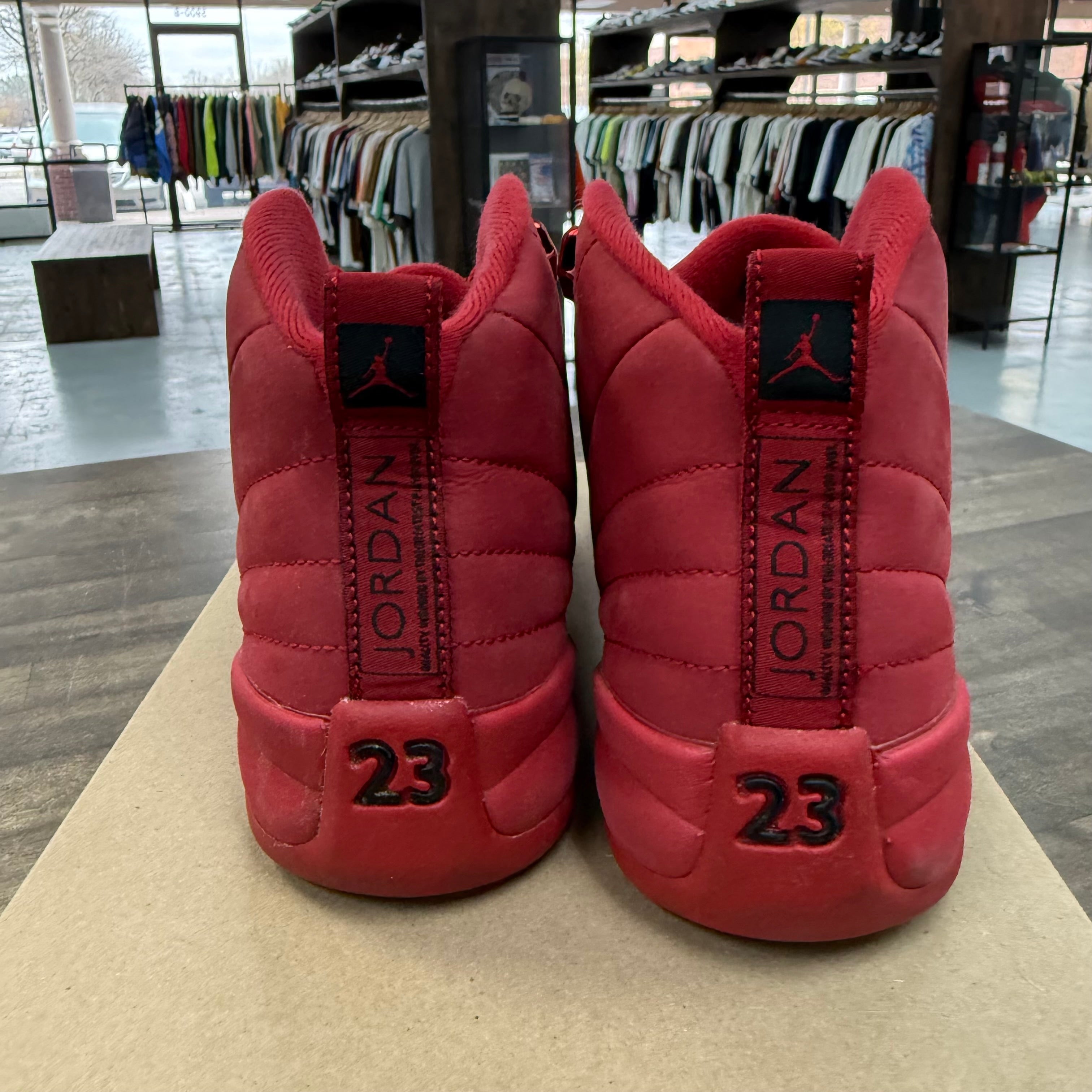 Jordan Gym Red Jordan 12 Retro (GS) (2018) (USED, No Box) Size 6.5Y (Pre-Owned) - Image 4
