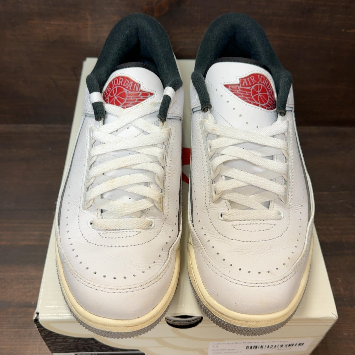 Jordan 2/3 White Black Metallic Silver - Image 3