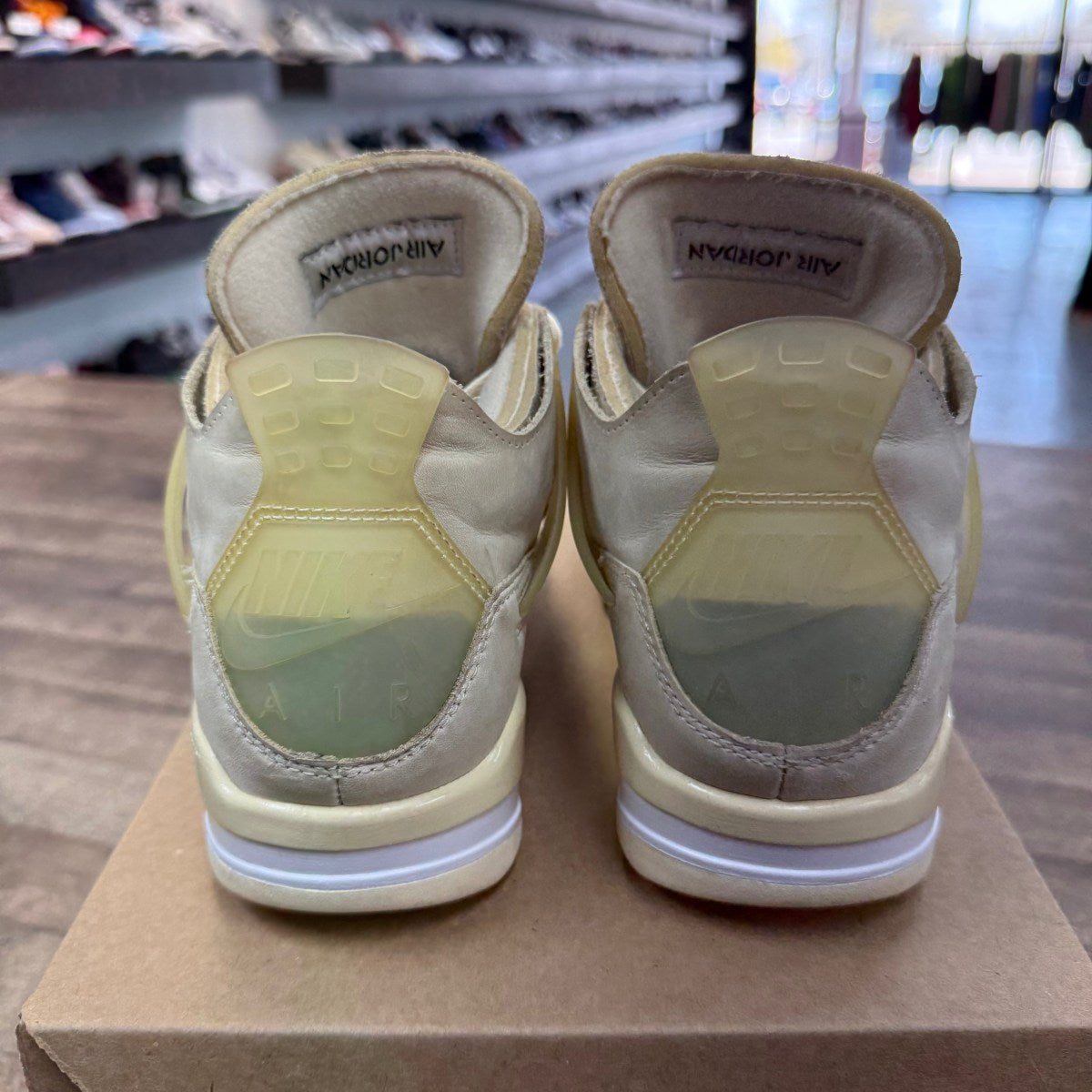 Jordan 4 Retro Off-White Sail (Women's) Size 7W (Pre-Owned) - Image 4