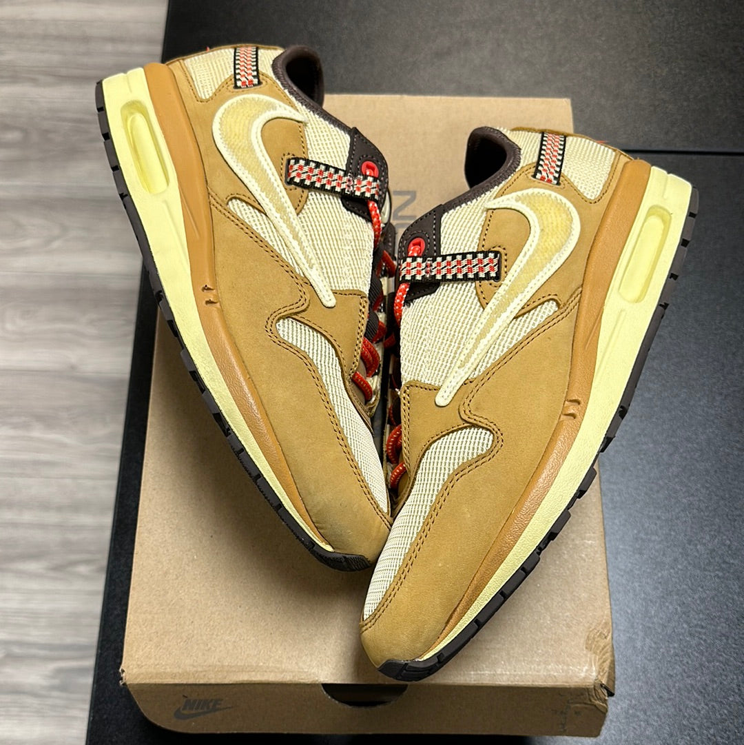 Travis Scott x Nike Air Max 1 Wheat Lemon Drop (Used)