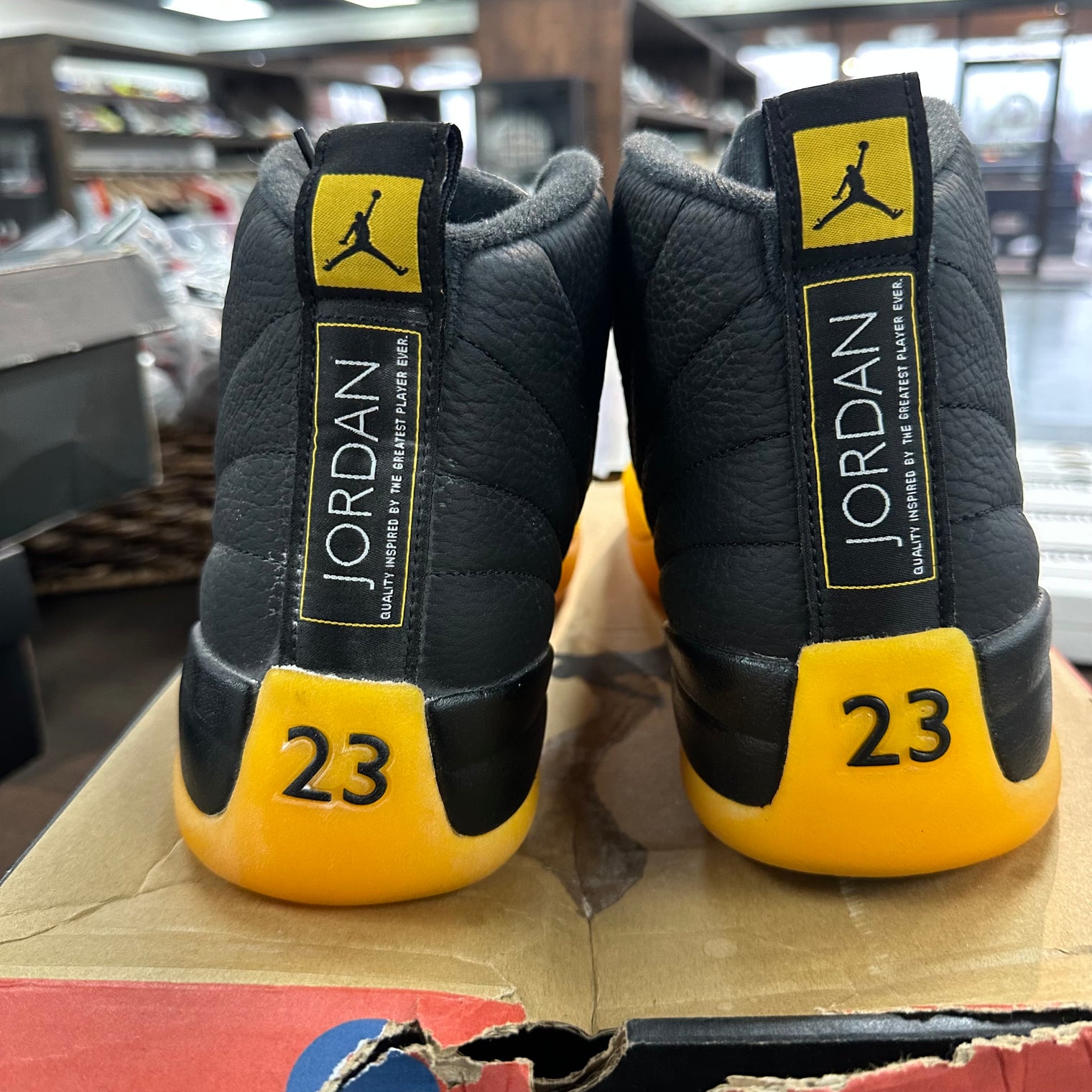 University Gold Jordan 12 (Lightly worn)