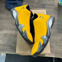 University Gold Jordan 14 Retro (USED, No Box)